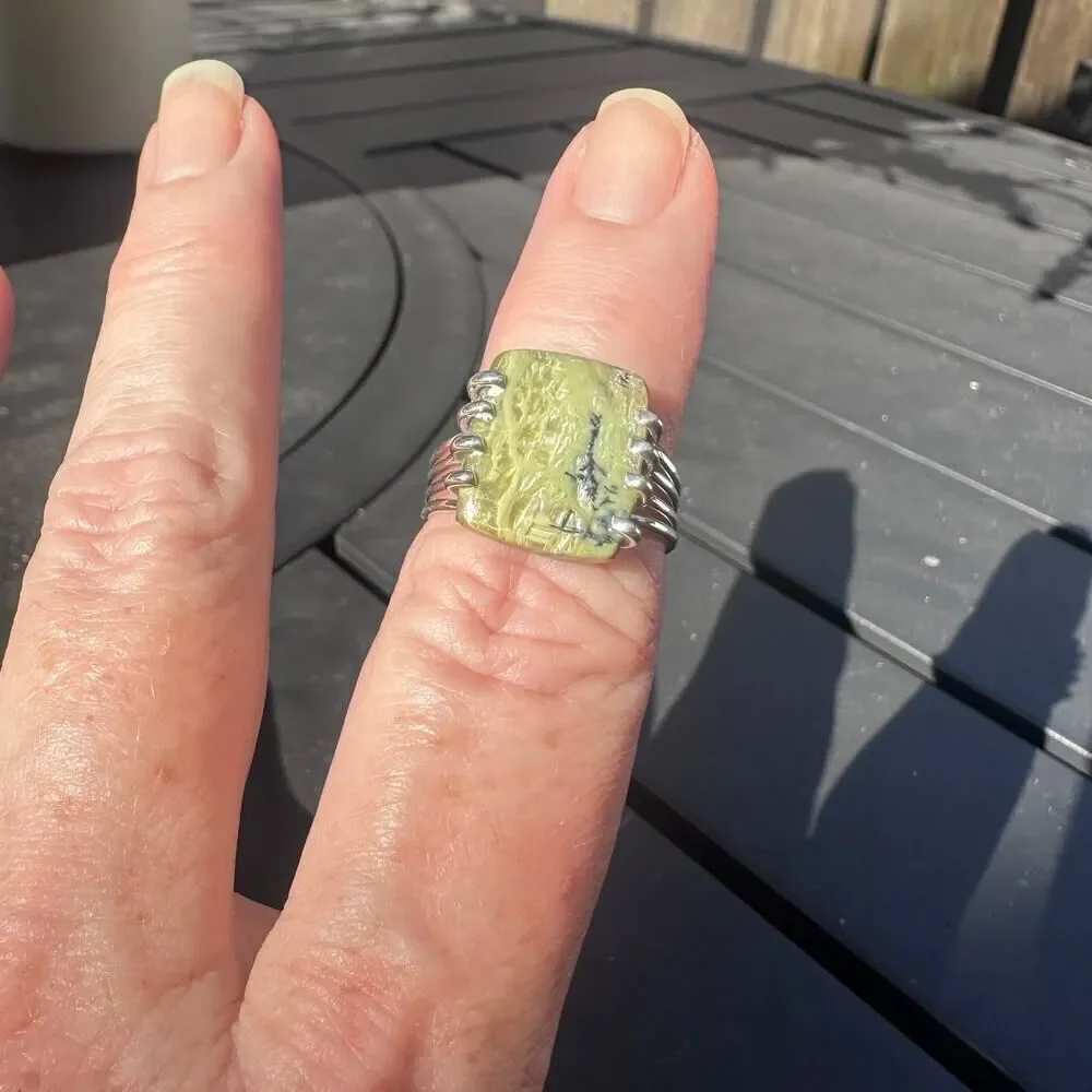 Tanzania Imperial Opal Sterling Silver Ring